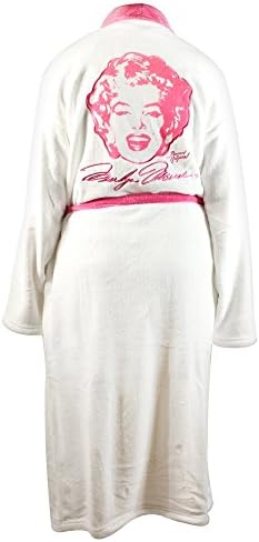 Marilyn Monre Long Bath Robe, White
