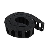 uxcell ケーブルドラッグチェーン　CNCマシン　25 x 57mm　プラスチック　ブラック