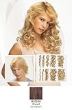 Hair U Wear Put On Pieces Synthetic Clip-in Extensions Wavy R3025S Glazed Cinnamon 18 10pc.