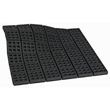 Mason 3SW18X18R Super W Natural Rubber Vibration Isolation Waffle Pad, 18" Length x 18" Width x 3/4" Thick