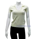 Ralph Lauren Womens Cream V-neck Shirt In Large