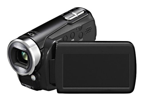 Panasonic SDR-S15 EG-K SD-Camcorder (SD/SDHC-Card, 10-fach opt. Zoom, 6,9 cm (2,7 Zoll) Display, Bildstabilisator) schwarz