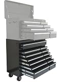 Excel TBR4013X-Black 42-Inch Steel Roller Cabinet, Black