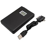RM iPad/iPhone/スマートフォン対応 大容量5000mAh バッテリー内蔵充電器 2口タイプ RM-LB2338BK