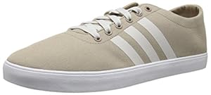 adidas NEO Men's Easy Vulc VS Lifestyle Skateboarding Shoe, Cargo Khaki/Pearl Grey/White, 7 M US