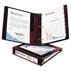 Framed View Binder With One Touch Locking EZD Rings, 2 Capacity, Maroon