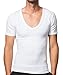 Collected Threads Men's Slimming Compression V-Neck Undershirt Invisible Shapewear jT Compression