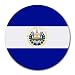 El Salvador Flag Round Mouse Pad