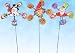 Windspiel Set Blumendekoration Weihnachten Halloween Garten Schnee Schneemann