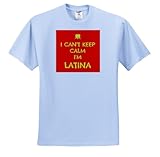 Xander funny sayings - I cant keep calm Im Latina, red, yellow - T-Shirts - Youth Light-Blue-T-Shirt Small(6-8)