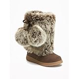 オールドネイビー OLD NAVY/ フェイク-ファー ポンポン ブーツ for トドラー ベアーハグ シューズ 16.5cm【並行輸入】