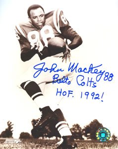 John Mackey Signed Baltimore Colts 8x10 Photo