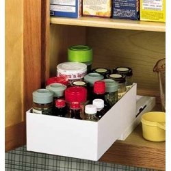 Spice Maid Cabinet Organizer (White) (10L x 6w x 3d) by 