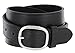 Full Leather Work Uniform Belt with Rounded Buckle 1 and 1/4 Wide (44