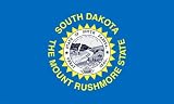 5 x 8 Feet South Dakota Nylon - indoor State Flags Made in US.