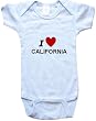 I LOVE CALIFORNIA - CALIFORNIA BABY - State-series - White, Blue or Pink Onesie / Baby T-shirt