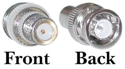 F-Pin Female / BNC Male Adaptor