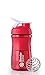 BlenderBottle SportMixer Tritan Grip Shaker Bottle, Red/White, 20-Ounce