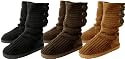 Ladies Classic Knitted Cardi Cardy Snugg Boots