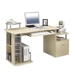 SixBros. Computerschreibtisch Ahorn - S-202A/87 - Gestell MDF Ahornfarben