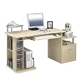 SixBros. Computerschreibtisch Ahorn - S-202A/87 - Gestell MDF Ahornfarben