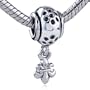 Fleur De Lis Dangle Bead Charm Fits Pandora Charms Bracelet