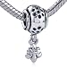 Fleur De Lis Dangle Bead Charm Fits Pandora Charms Bracelet