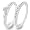 1/10 Carat T.W. Round Cut Diamond Band Set 10K White Gold - Two Rings: Ladies Engagement Ring and Ladies Wedding Band - Free Gift Box - Size 4