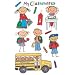 Me & My Big Ideas Mambi 4-1/2 Inch by 6 Inch Minis Stickers 3 Sheets/Package, School Kids