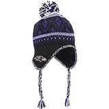 Reebok Baltimore Ravens Braided Knit Hat with Pom One Size Fits All