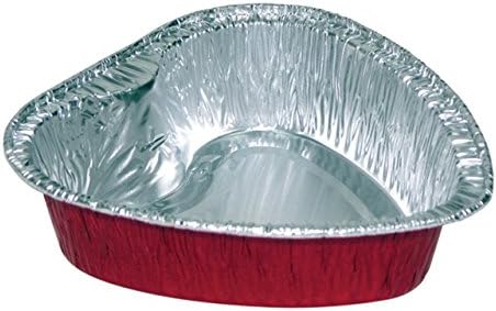 Disposable Aluminum Small Red Heart Cake Pan #6055 By Pactiv (50)