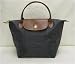 Longchamp Pliages Graphite Mini Duffel Tote Bag Purse