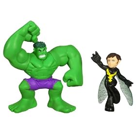 Marvel Super Hero Squad 2 Pack - Hulk and Wasp