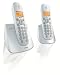 Philips CD2402S/02 Schnurloses DECT-Telefon inkl. Zusatzhörer und Ladeschale, vollständig vorkonfiguriert