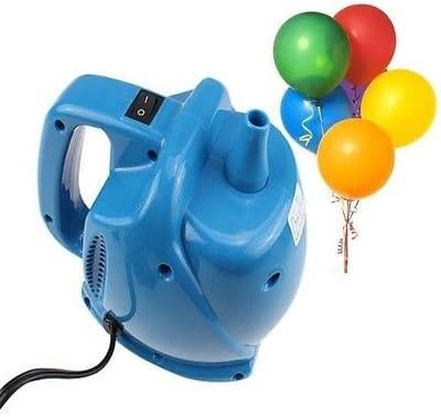 Portable High Power Nozzle Color Air Blower Electric Balloon Inflator Pump Blue