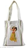 Hula Dancer Cotton Tote Carry-All Bag
