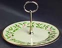 Lenox Holiday Gold Banded Fine China Round Serving Plate with Center Handle [Tidbit Tray] 10.5"