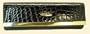 Stylish Black Crocodile Clutch Purse - Vecceli Italy, Designed by Ronella Lucci (CL-107) - 11" x 4"