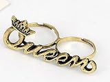 Charmed by Stacy QUEEN 2-Finger Ring (Adjustable)