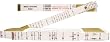 Lufkin 636 6' x 5/8" Brick Masons Wood Rule Red End