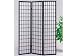 3-Panel Black Wood Shoji Screen / Room Divider Image
