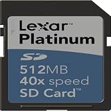 Lexar SD512-40-231 512MB Platinum Secure Digital