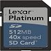 Lexar SD512-40-231 512MB Platinum Secure Digital