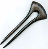 Hair Fork Egyptian Style Natural Wenge Wood