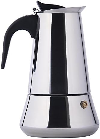 6 Cups/300ml Stainless Steel Stovetop Moka Espresso Coffee Maker Pot Percolator