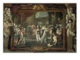 Francis I Touching for the King's Evil at Bologna Giclee Poster Print by Carlo Cignani, 12x9