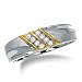 1/7th Carat Two Tone Men's Wedding Band