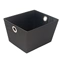 Tote with Eyelet Handles - Black (Large)