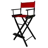 Red Bar Height Directors Chair
