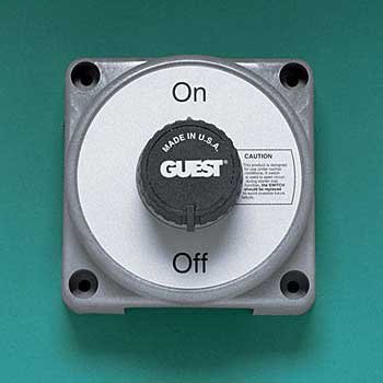 Guest 2304A Heavy Duty Diesel Power Marine Battery Extra Duty On/Off Switch (600 Continuous, 1000 Momentary Amps)